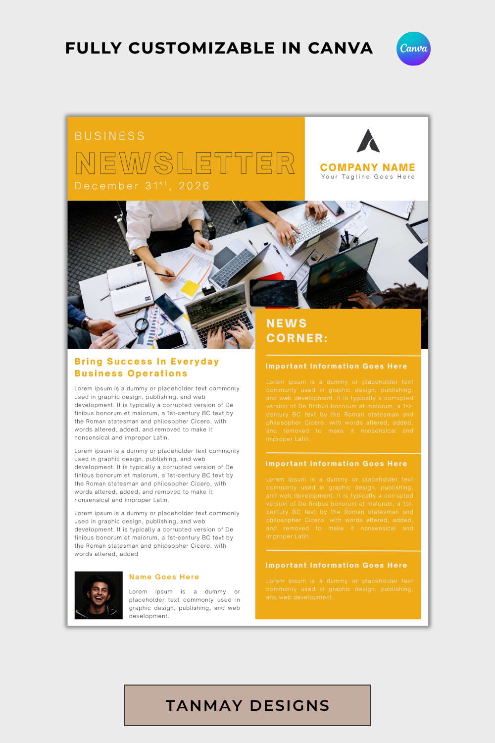 Professional Business Newsletter Template That Drives Results