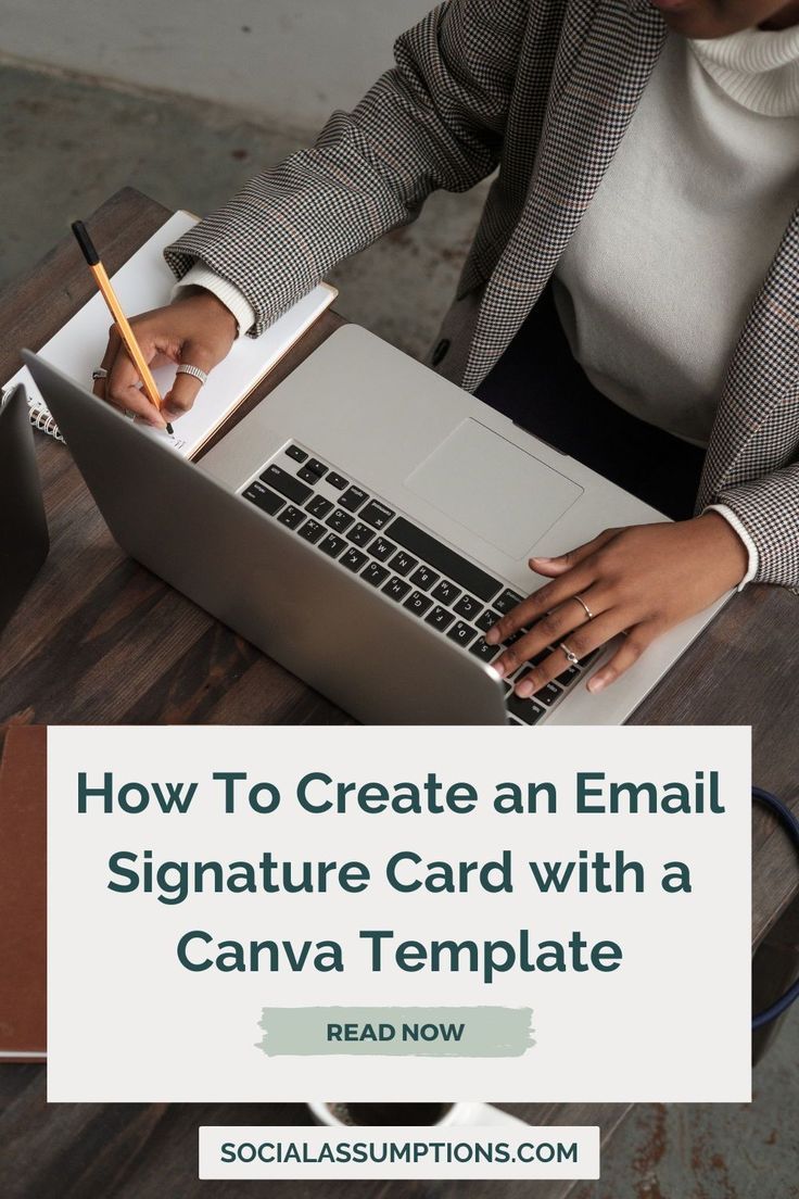How To Create an Email Signature Card with a Canva Template