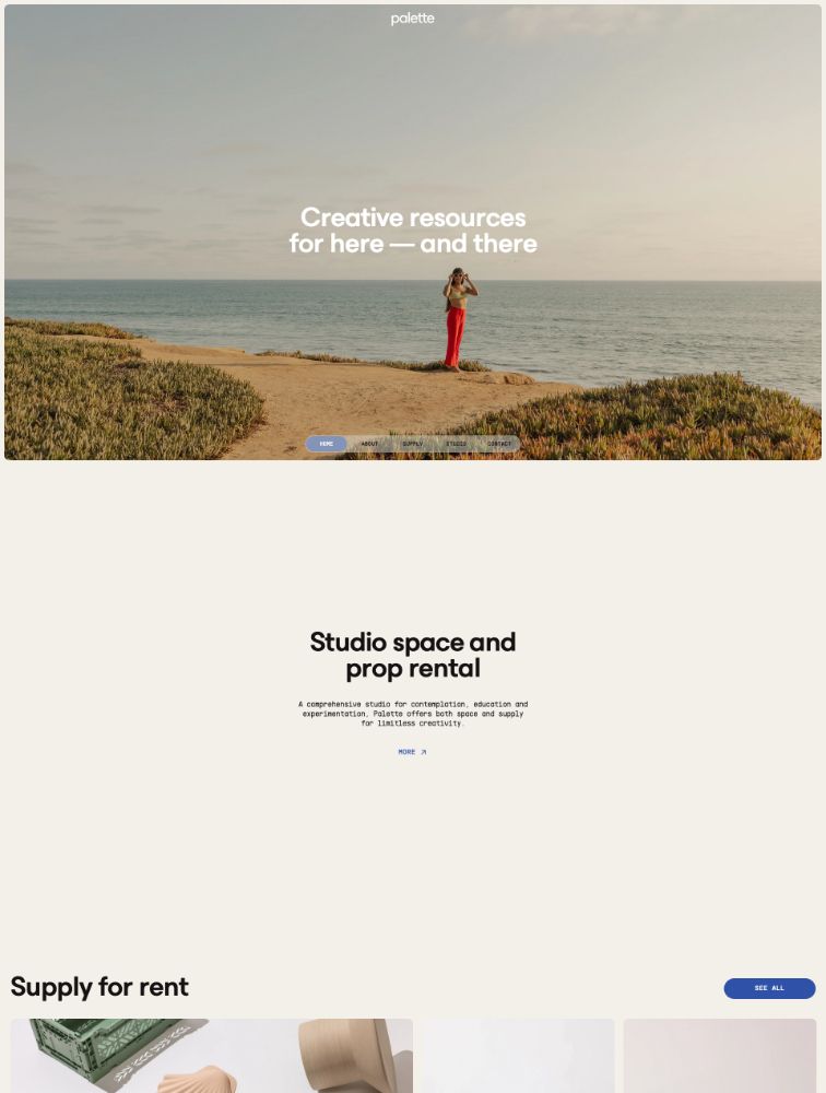 Palette Supply – Landing Page Design | Lapa Ninja