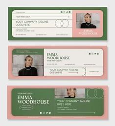 Elegant Aesthetic Email Signature Templates for Professional Business Branding