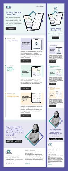 App Update Email Design