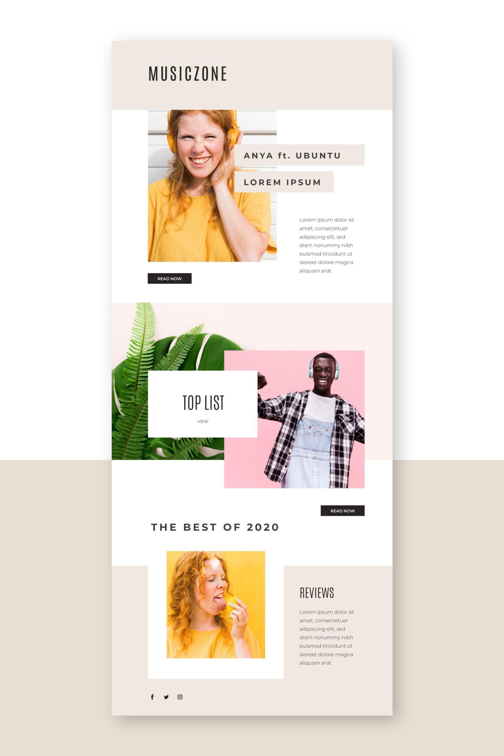 I will design a stunning mailchimp email template for your newsletter and campaign