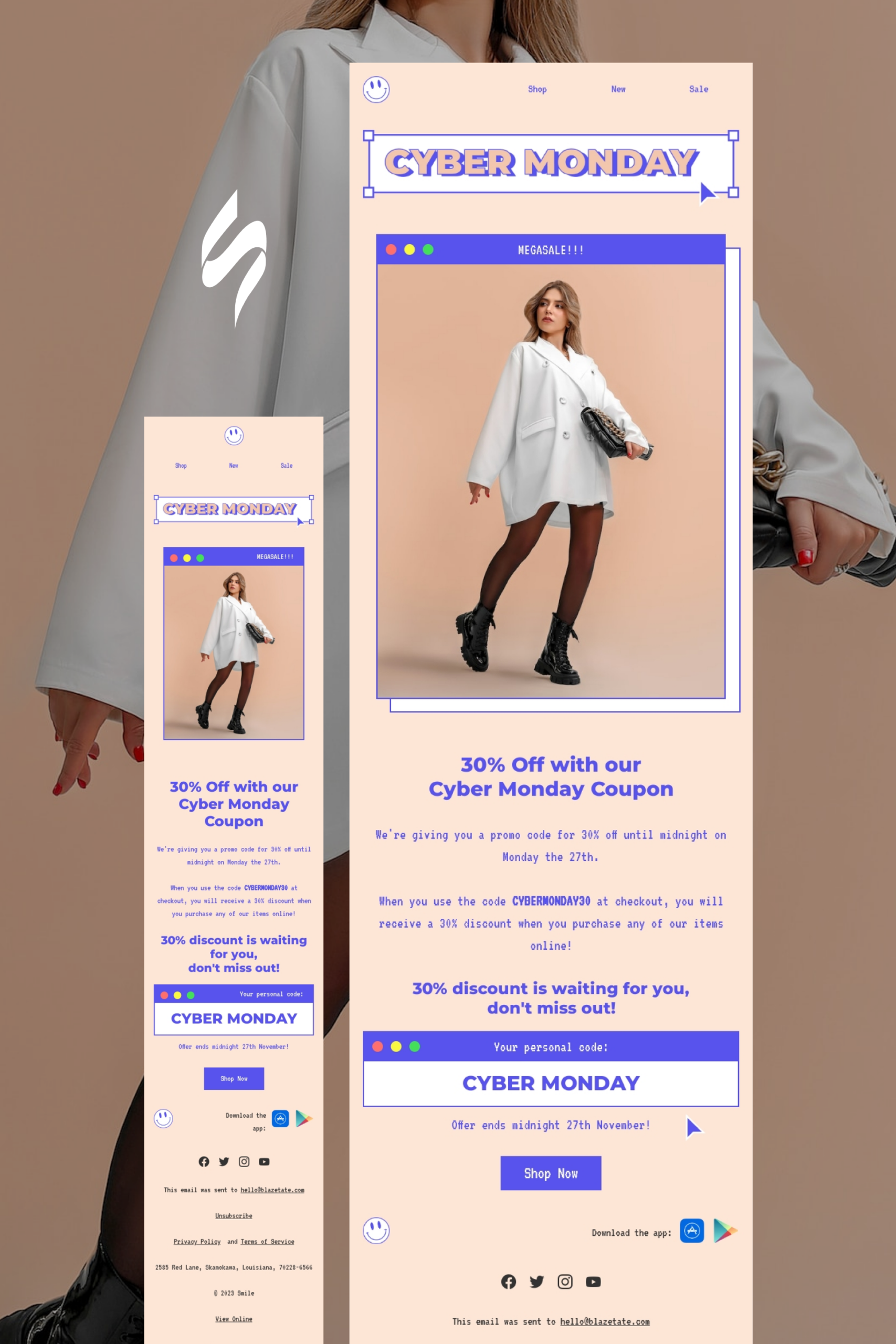 Cyber Monday Email Design | Email Newsletter Design