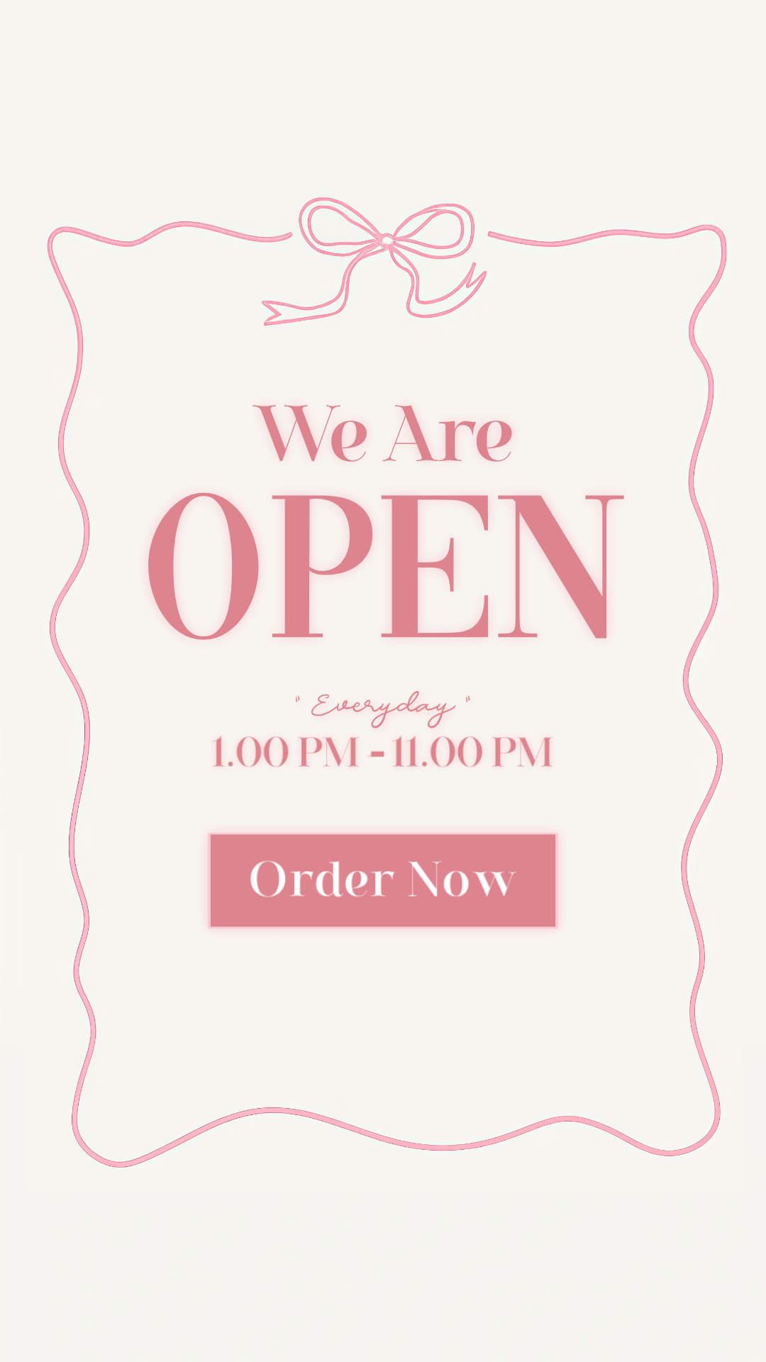 WE ARE OPEN!!!