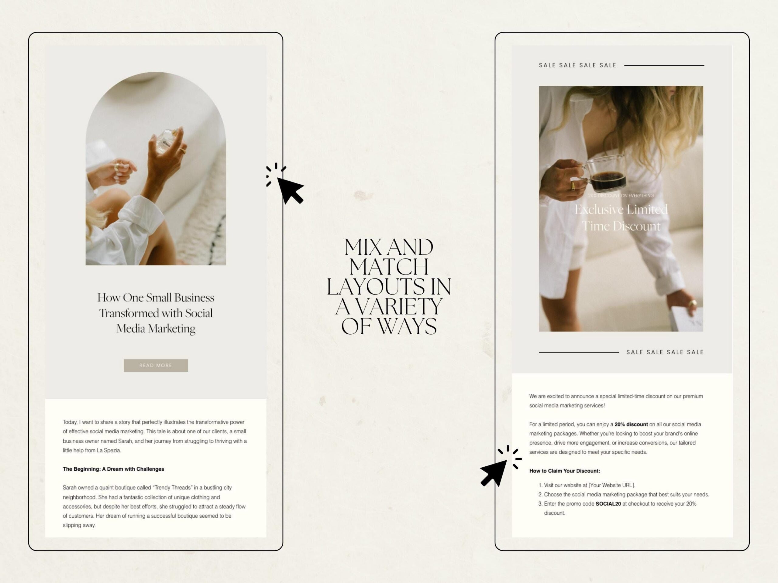 Next-Level Business Aesthetic in Modern Email Newsletter