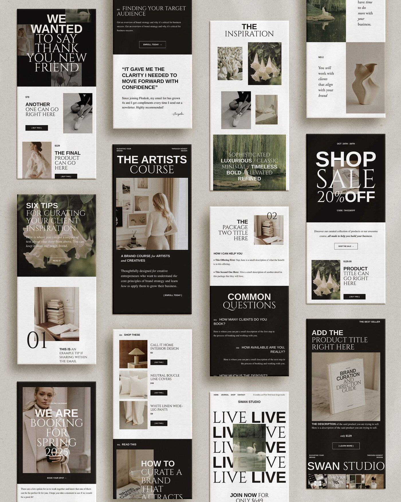 SWAN Email Marketing Made Simple with Flodesk Templates