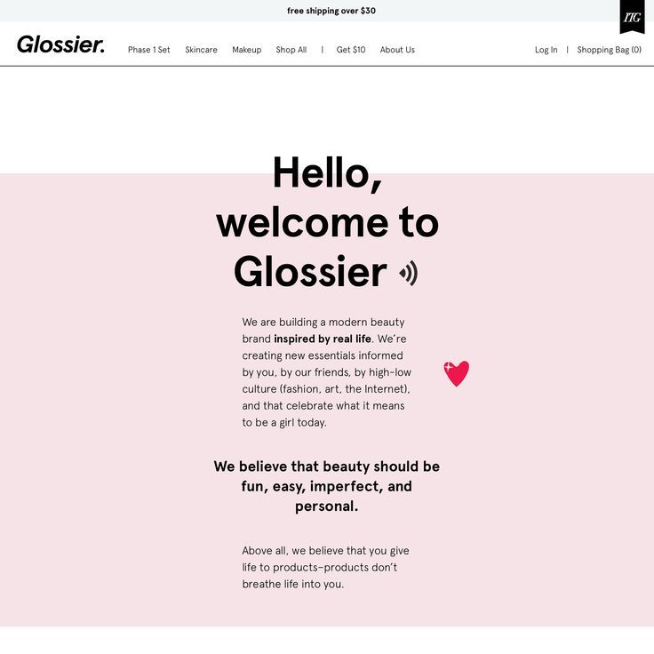 Glossier → Typewolf