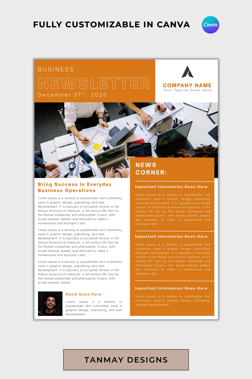 Creative Corporate Newsletter Layout for Maximum Engagement