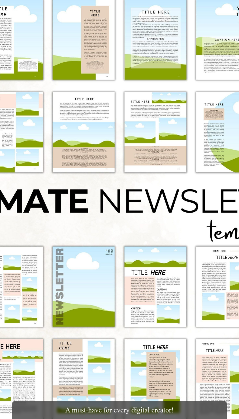 Modern Weekly Newsletter Template for Your Business