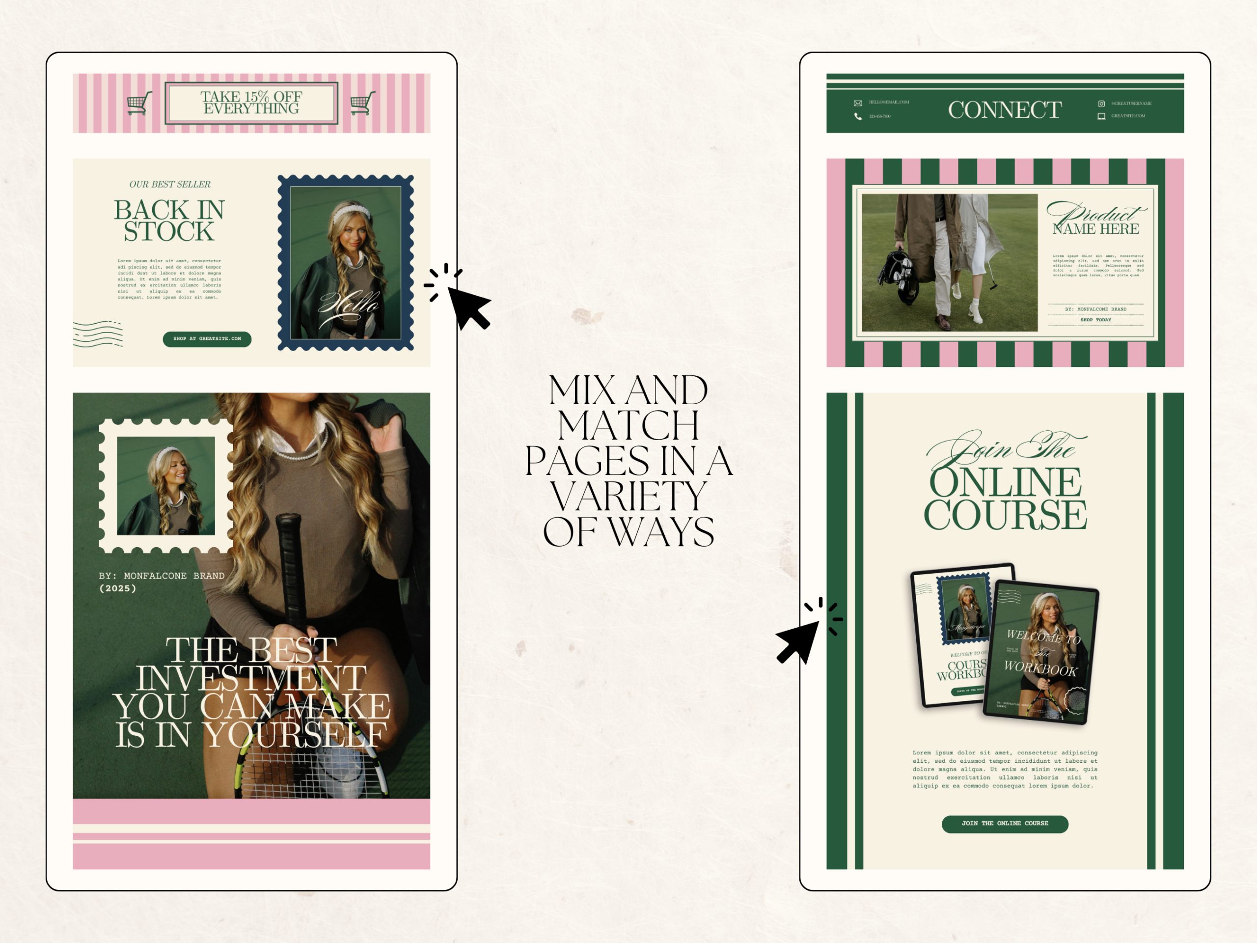 Email Marketing Newsletter Template by Branding Babe Co | Creative Market