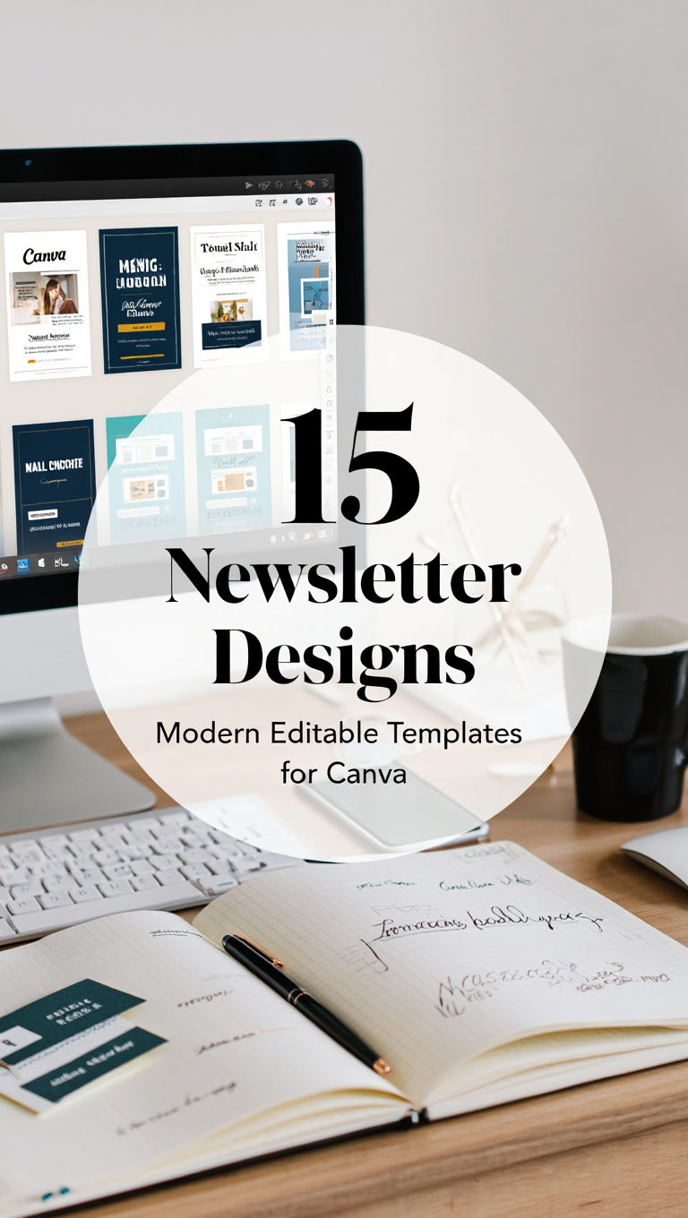 Travel Agency Newsletter Email Canva Template Pack Mockup Email Template Bundle
