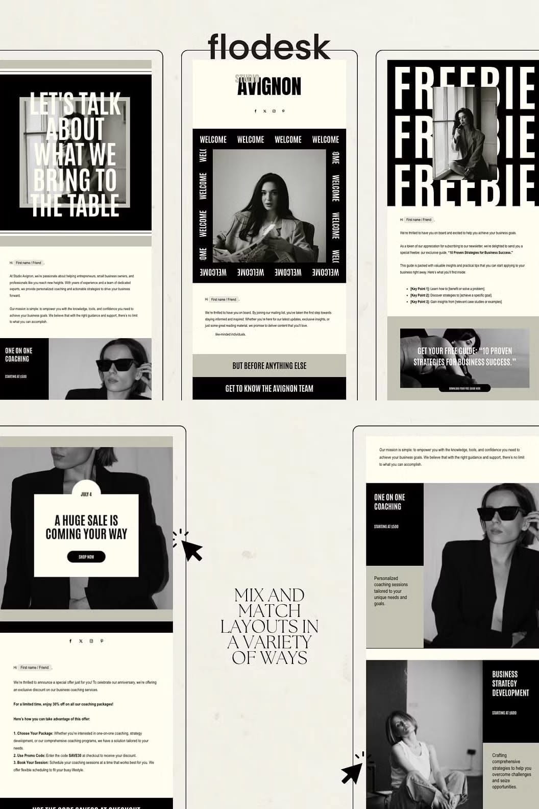 Elegant Simplicity Captured in Minimal Newsletter Design