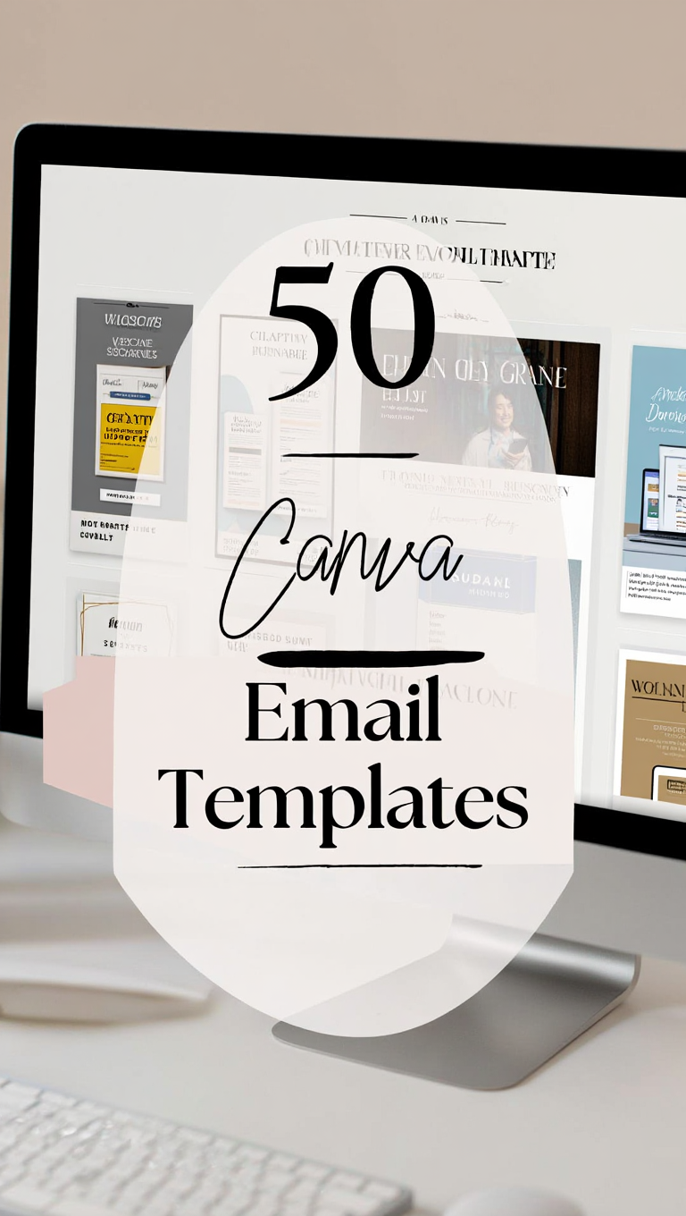 Elegant Email Template Bundle for Canva Neutral Styling Campaign Templates