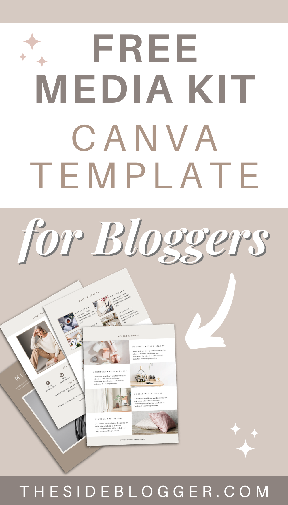 How to Create a Media Kit for Your Blog + FREE Canva Template