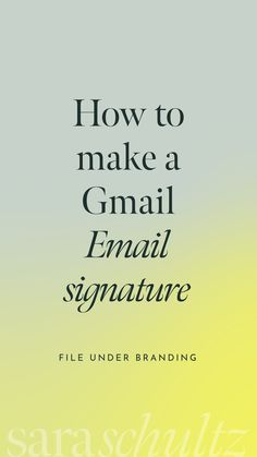 FREE Email Signature Template
