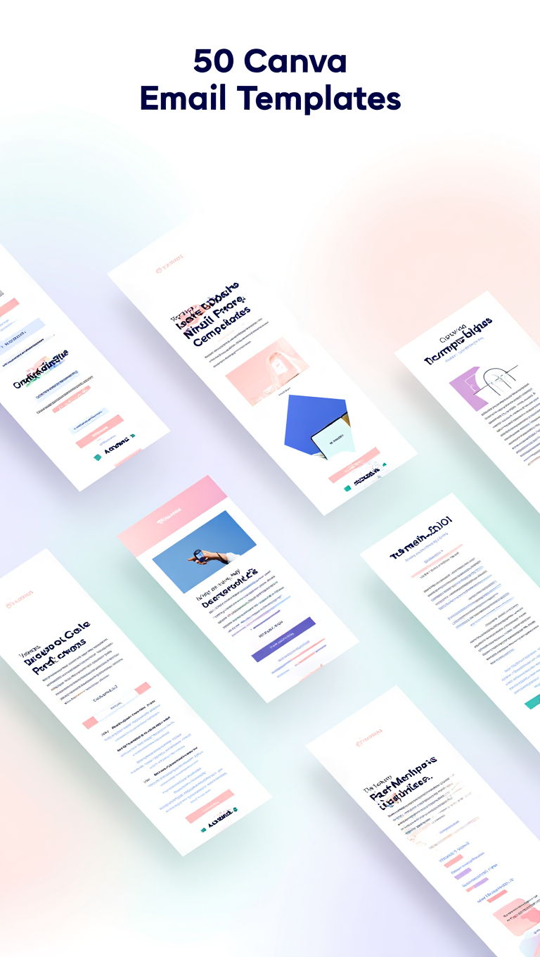 Luxury Brand Email Template Pack for Canva Stylish Overlay Bundle