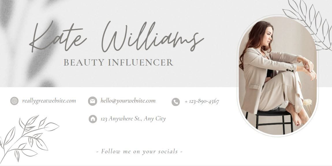 Editable Canva Email Signature Template for a Professional Look
