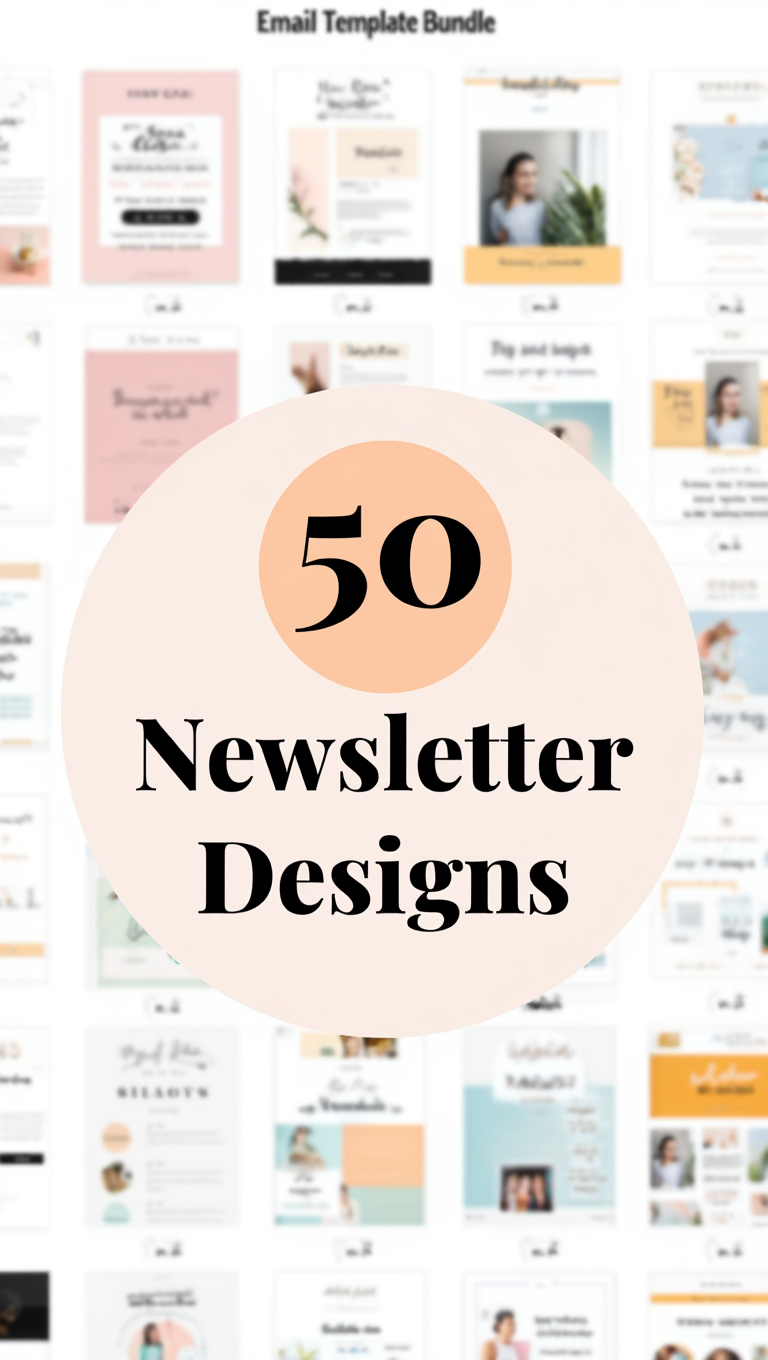 Luxury Gold Email Templates for Canva Instant Download Pack