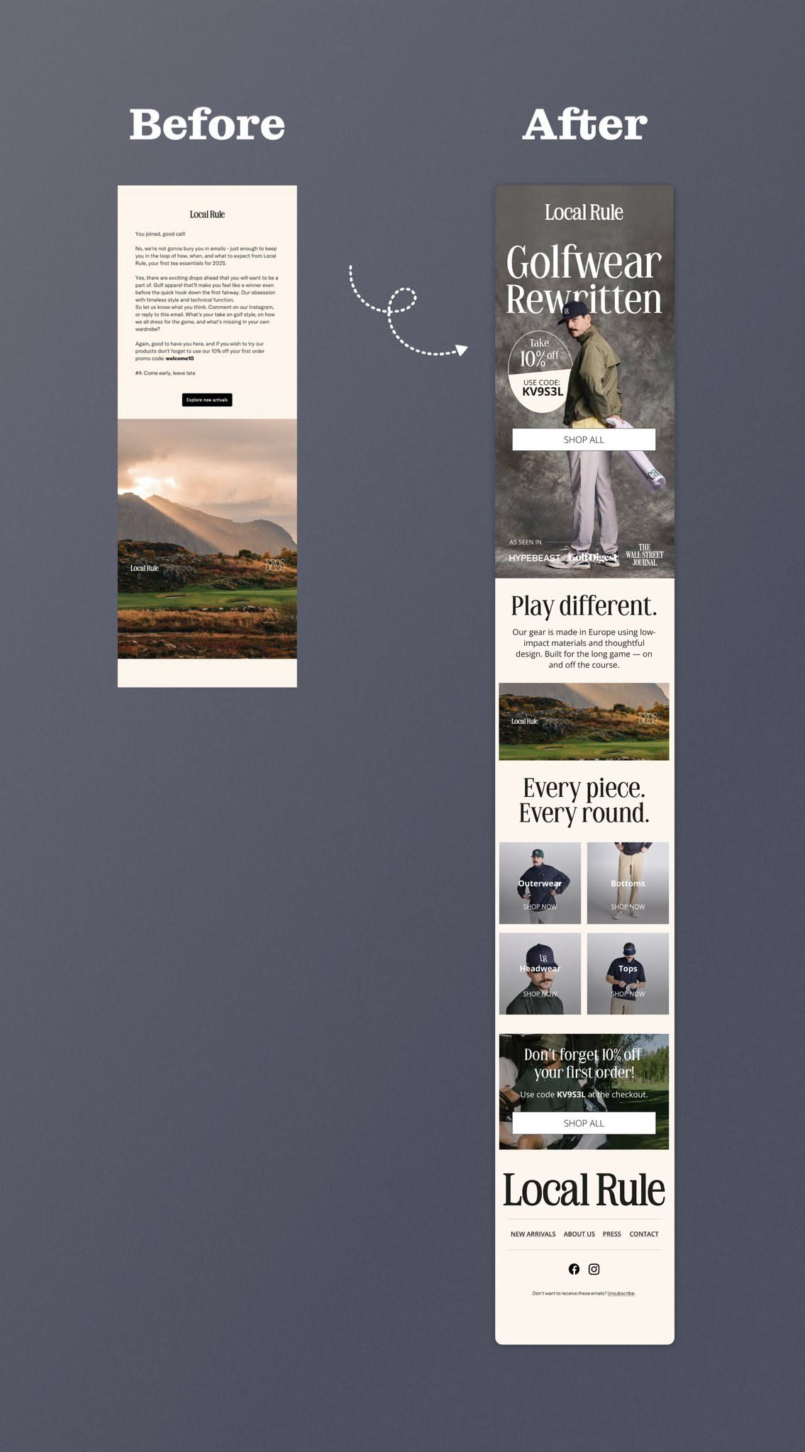 Elegant Simplicity Captured in Minimal Newsletter Design