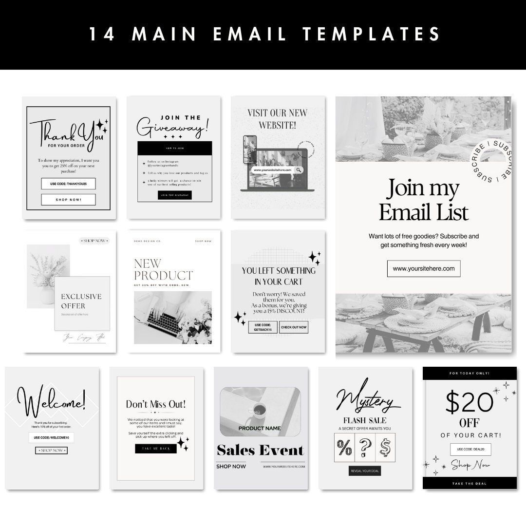 Complete Mailchimp Email Campaign Kit in Canva — Boost Engagement 📧