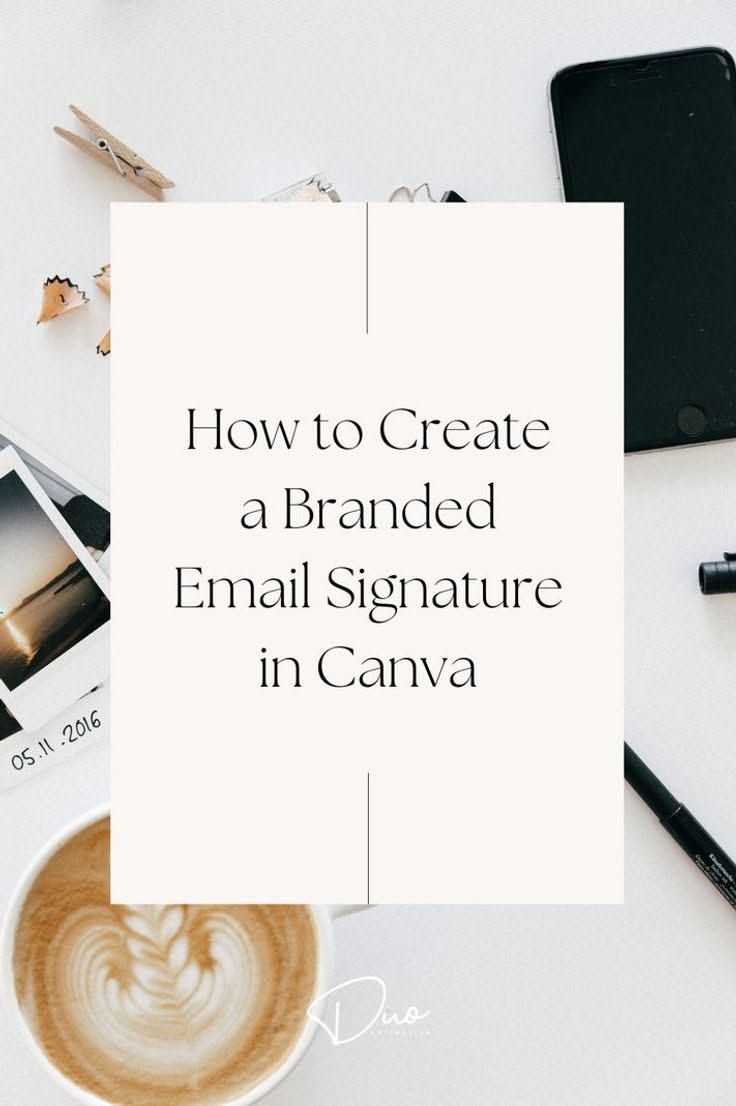 Design a Professional Branded Email Signature with Canva for Gmail