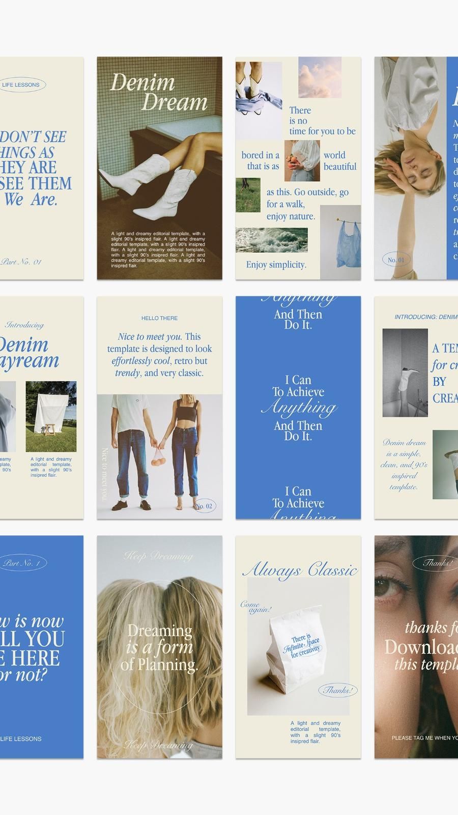 Denim Dream Instagram Template by JZ Creative Space