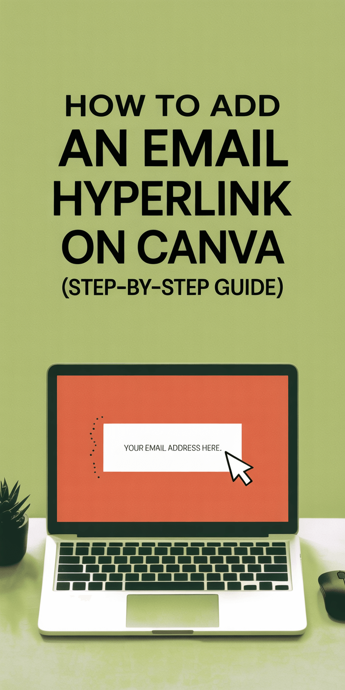 How to Add an Email Hyperlink on Canva (Step-by-Step Guide)