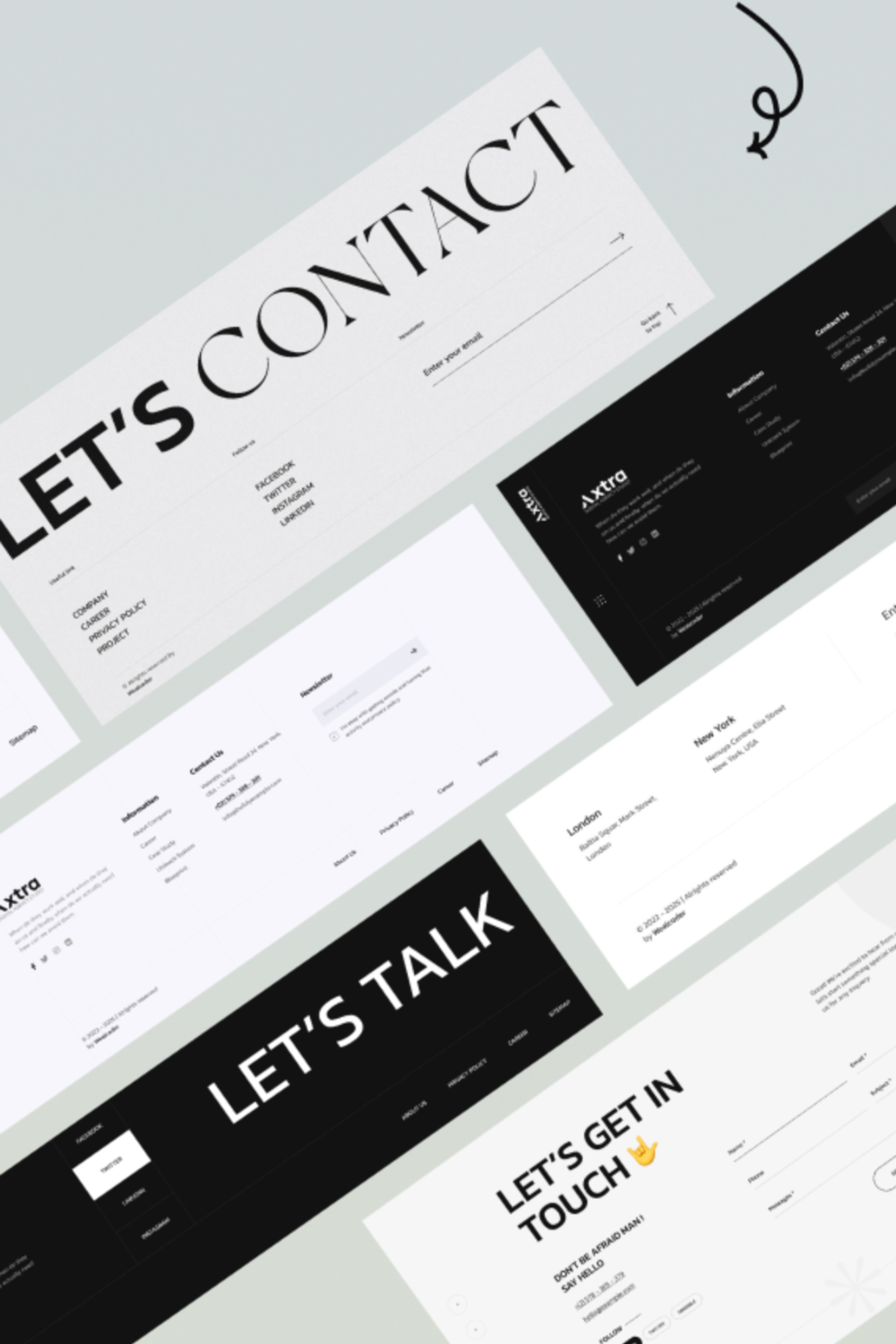 Footer Design Minimal