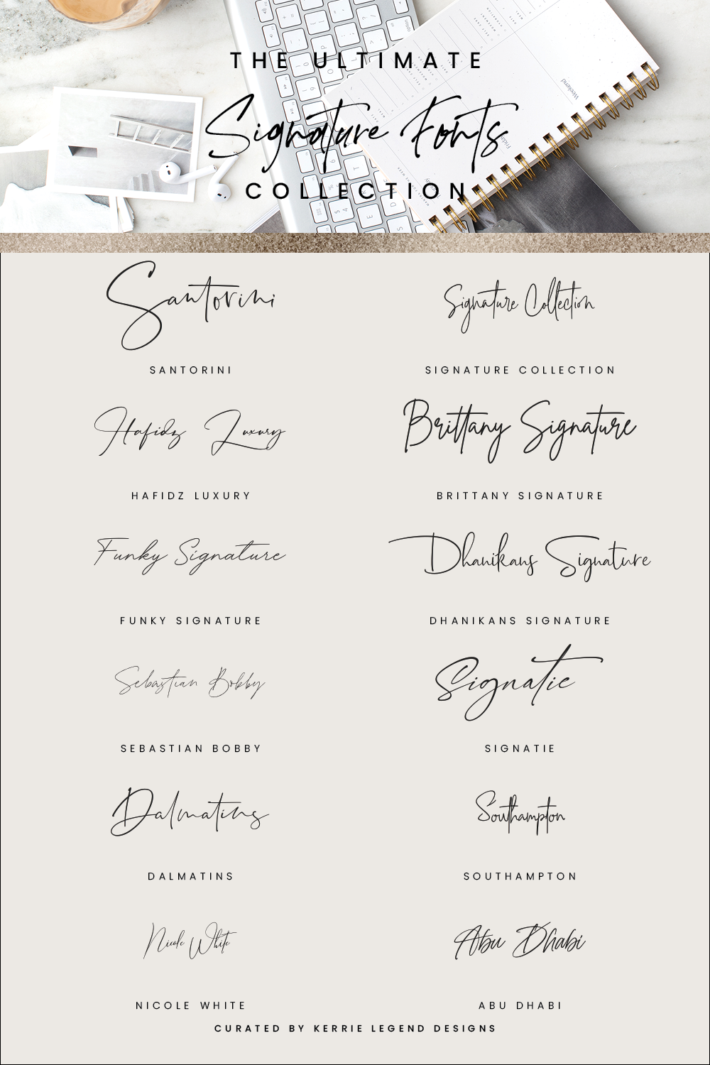 The Ultimate Signature Fonts Collection for Branding and Design