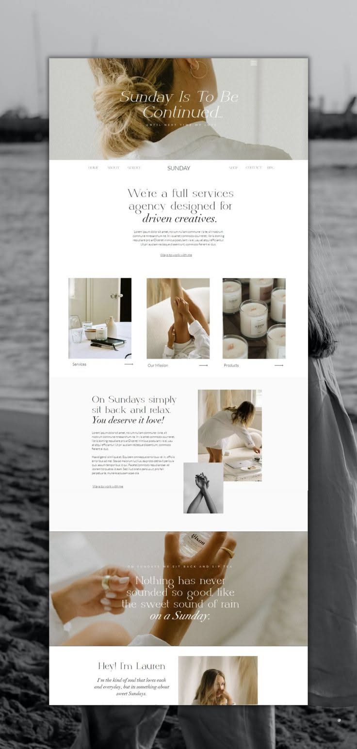 Wix Website Template | Sunday, a Wix Template by Turia Avenue | Professional