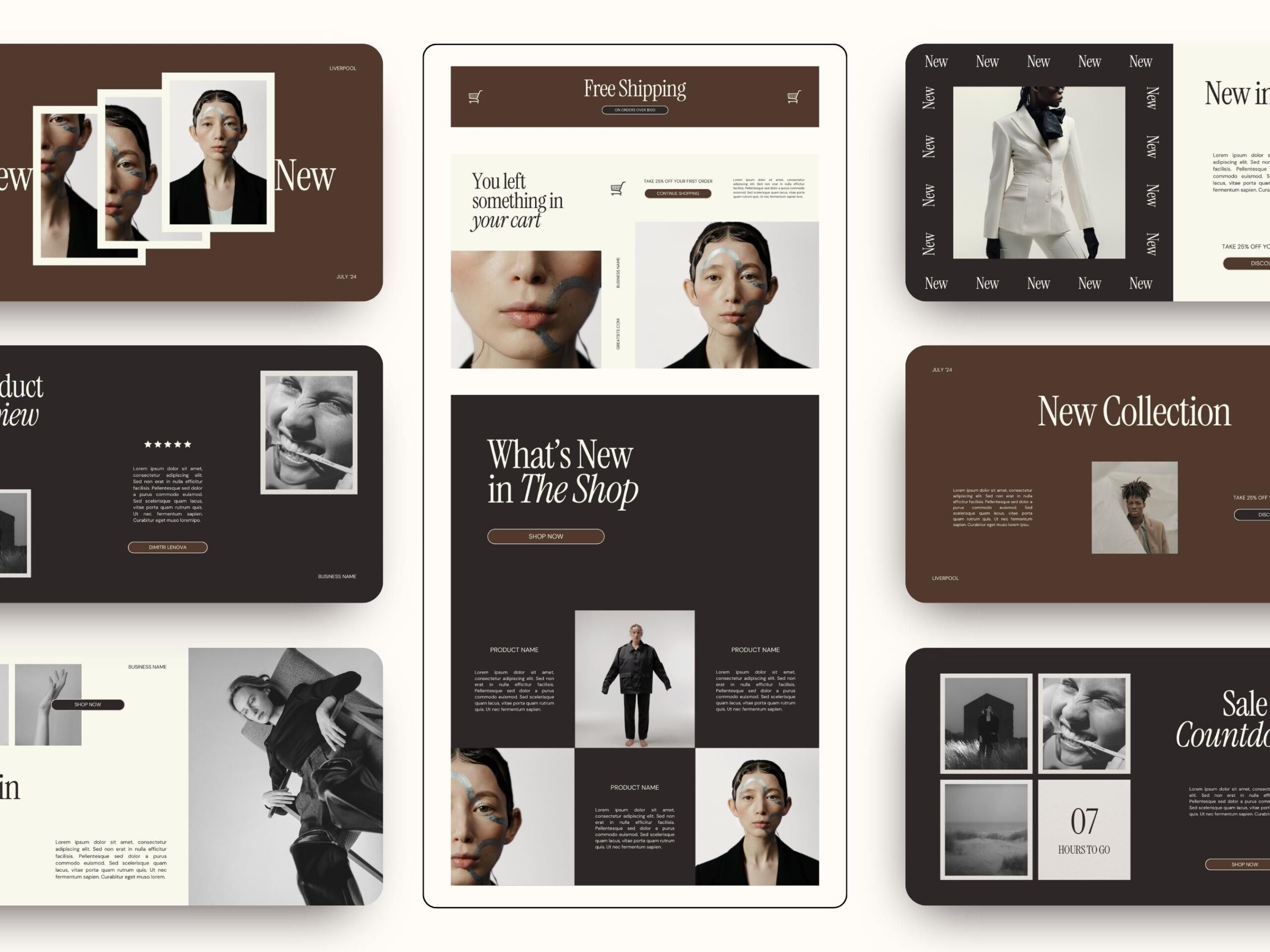 Email Marketing Templates Canva, Modern Editorial Newsletter Template, Marketing Mailing List Design for Mailchimp Klaviyo, Email Campaigns