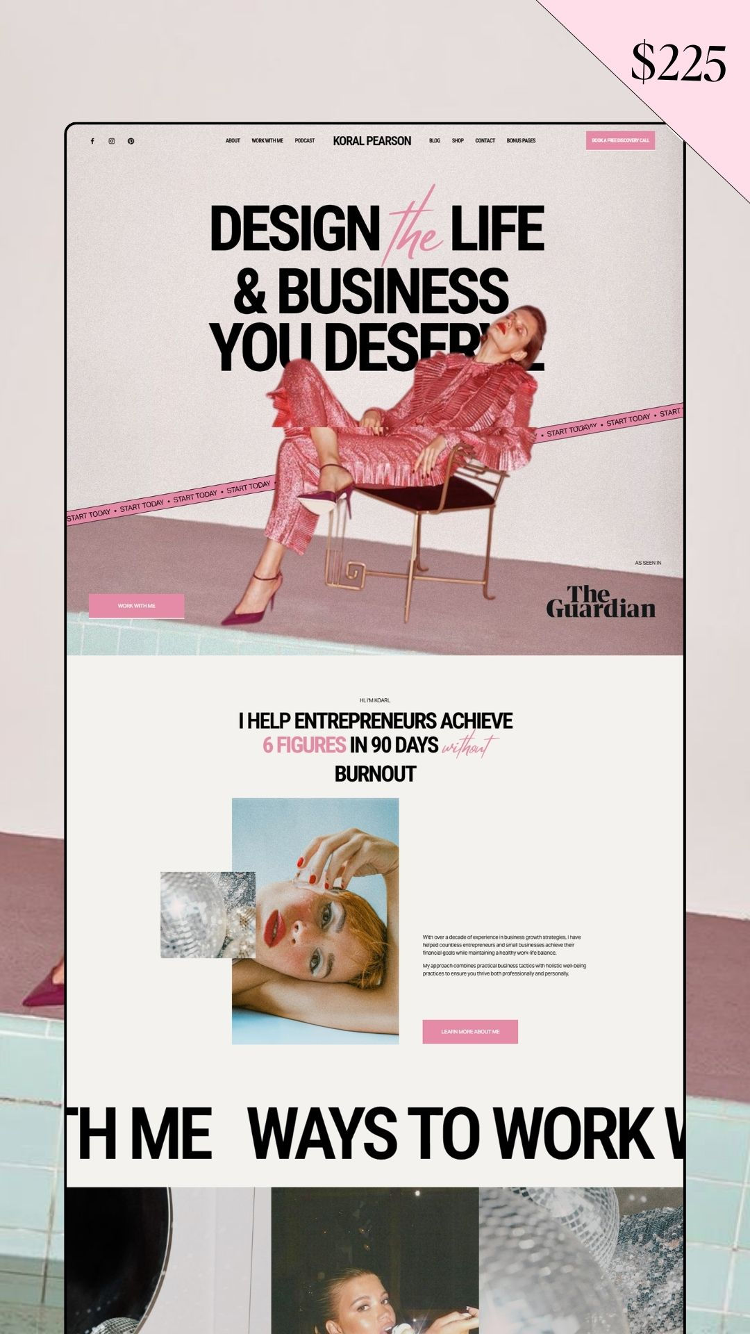 Stand Out with a Bold Pink Website Design