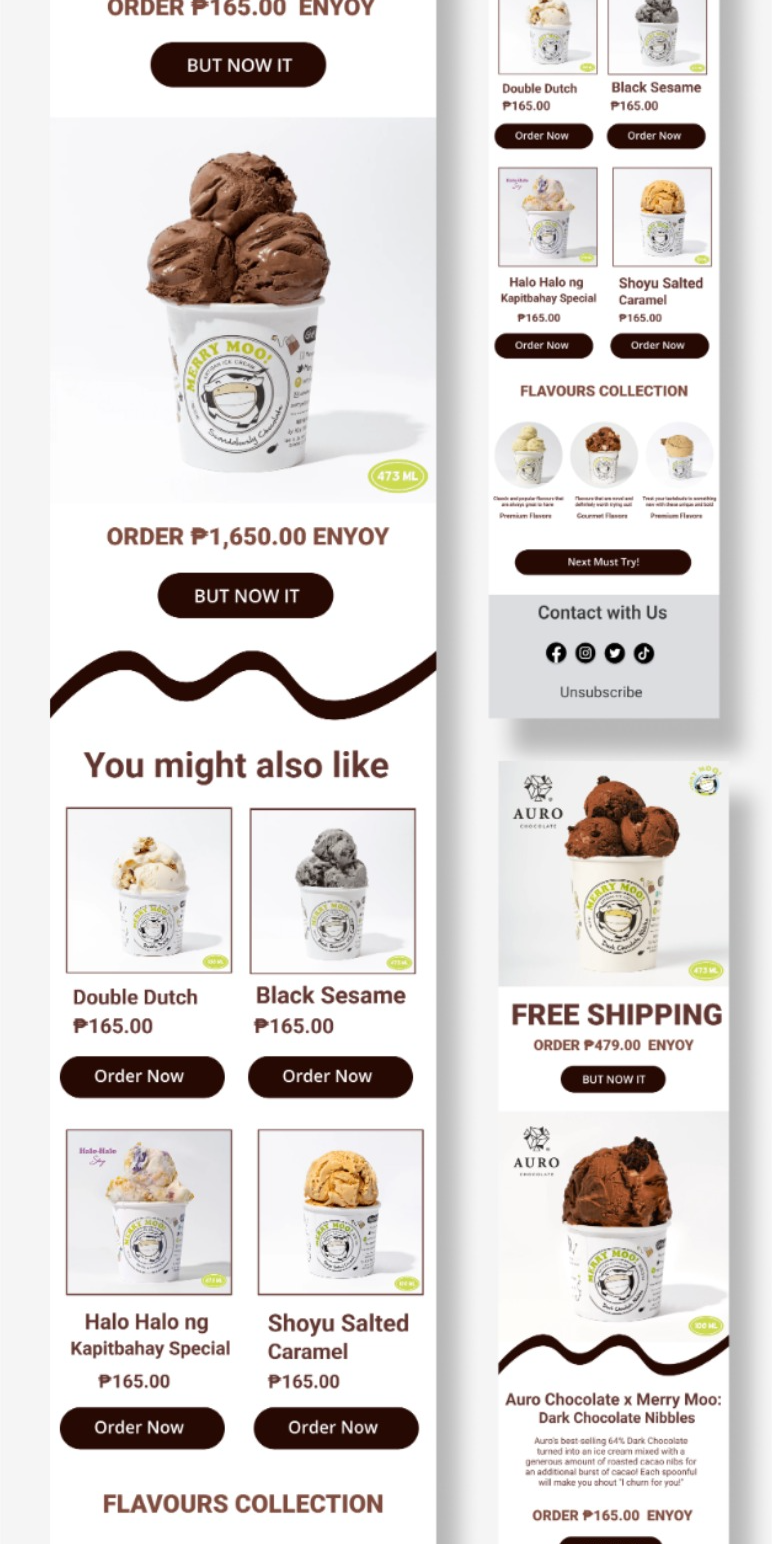 Email & Newsletter Design | Ice cream brands