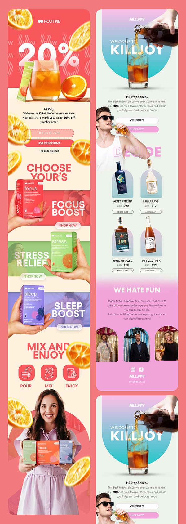 Email marketing newsletter klaviyo template layout – Hamed Mohammadi