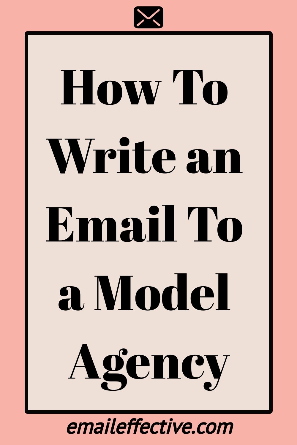 How To Write an Email To a Model Agency