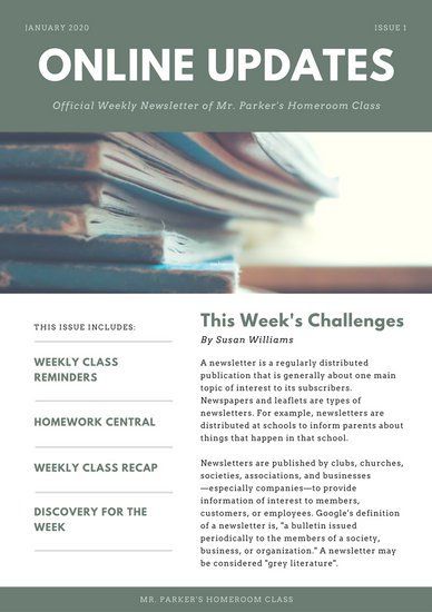 Customize 4,089+ Newsletters Templates Online – Canva