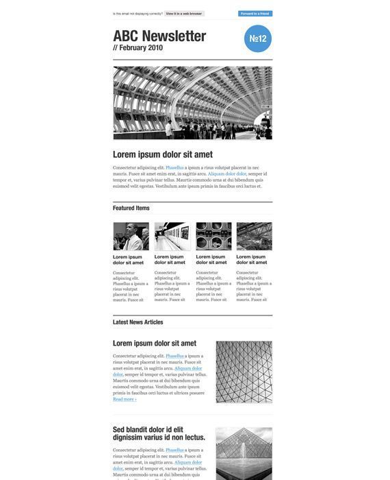 Free Responsive Email Templates for Minimalist Newsletter Design