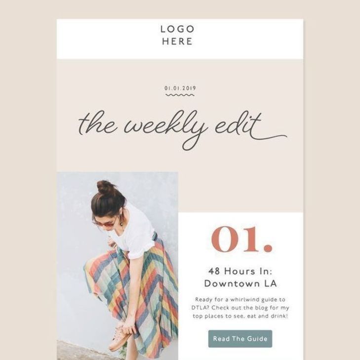 Fresh designs for email template Mailchimp free
