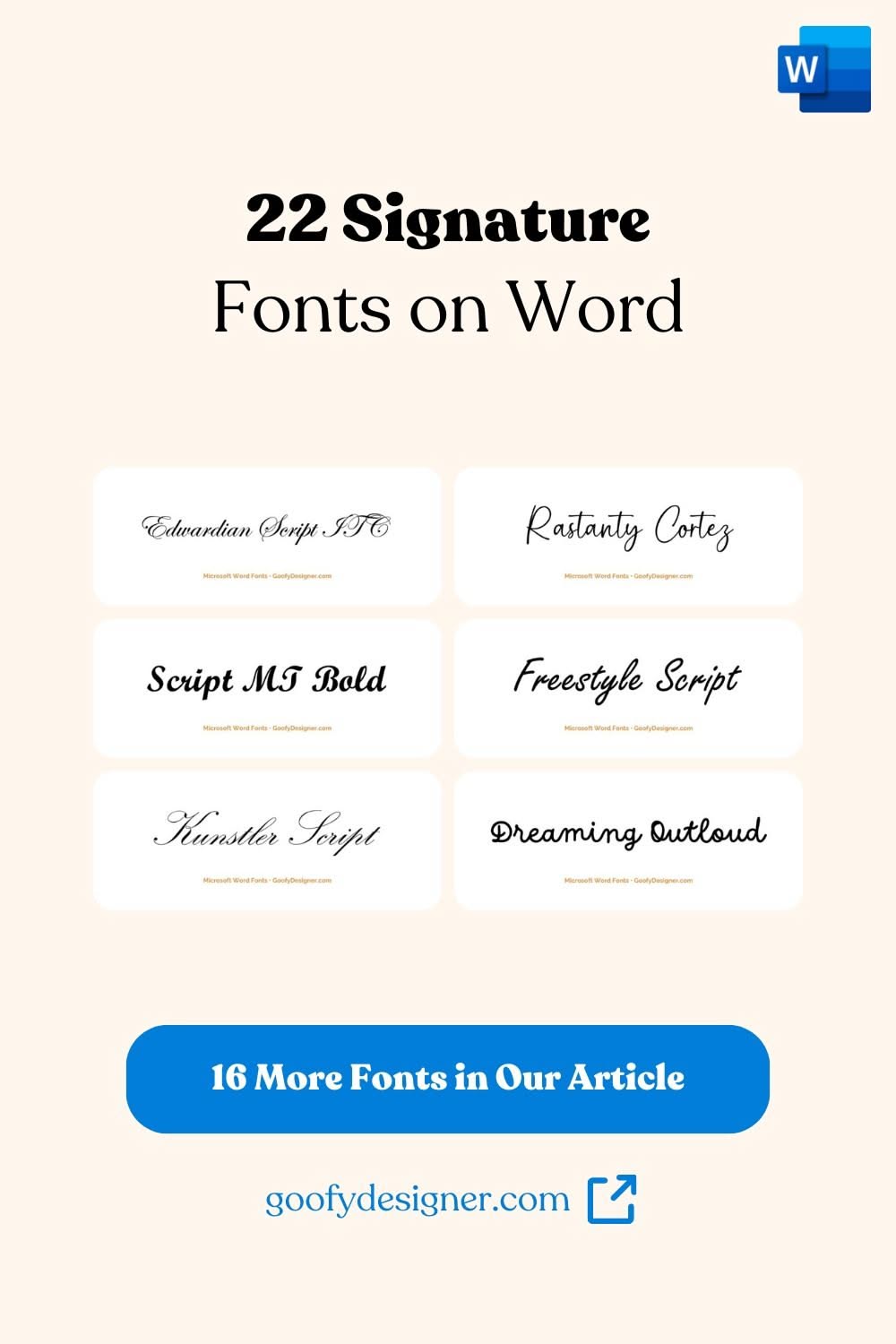 22 Best Signature Fonts in Word