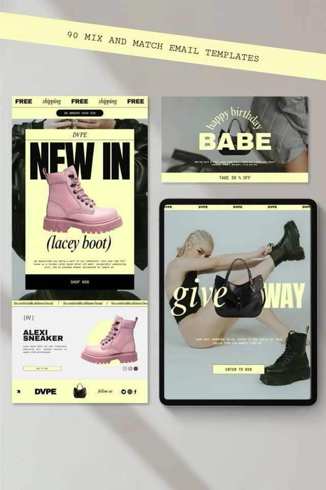 Email marketing template fashion and beauty | lifestyle