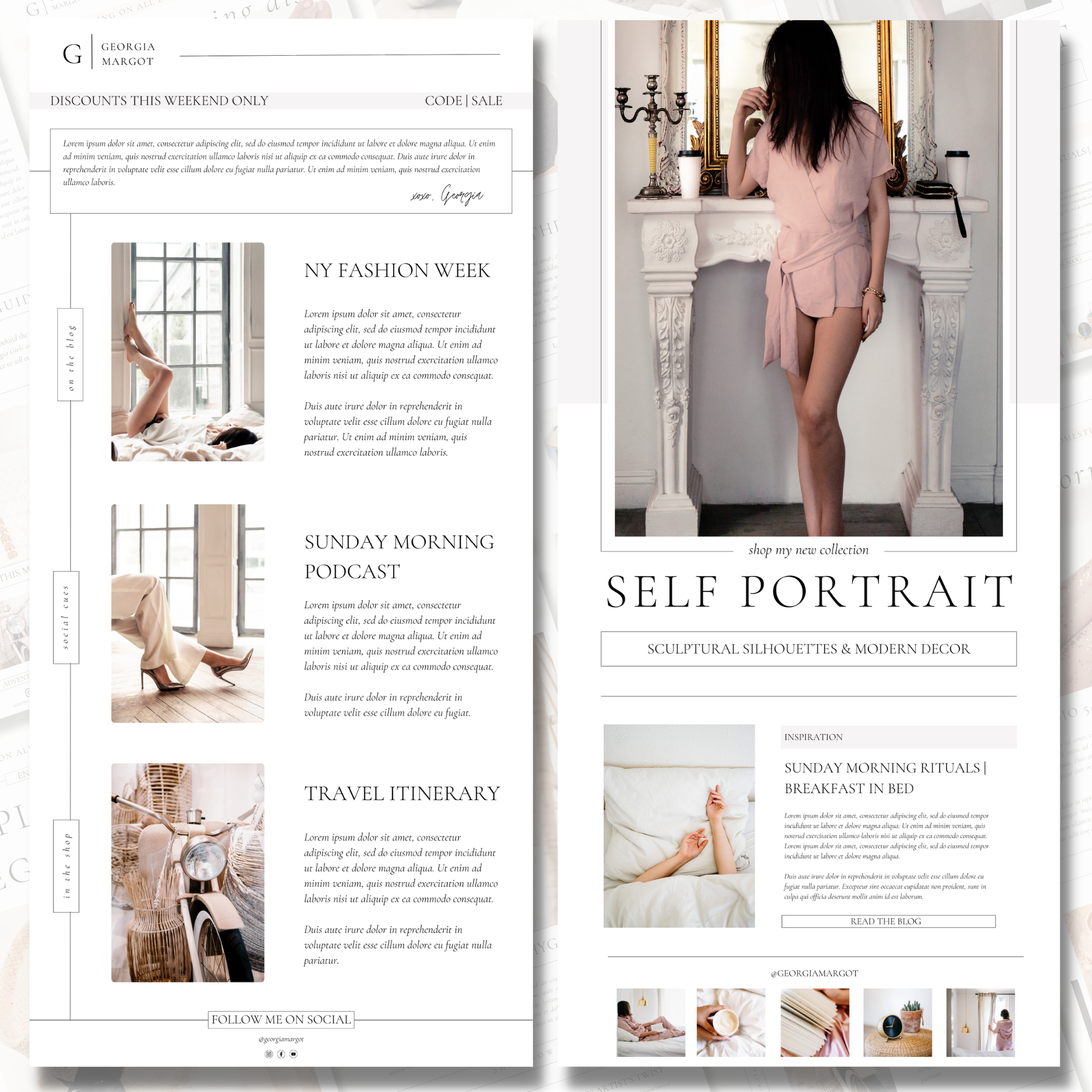 Modern Newsletter | Email Newsletter | The Edits Shop