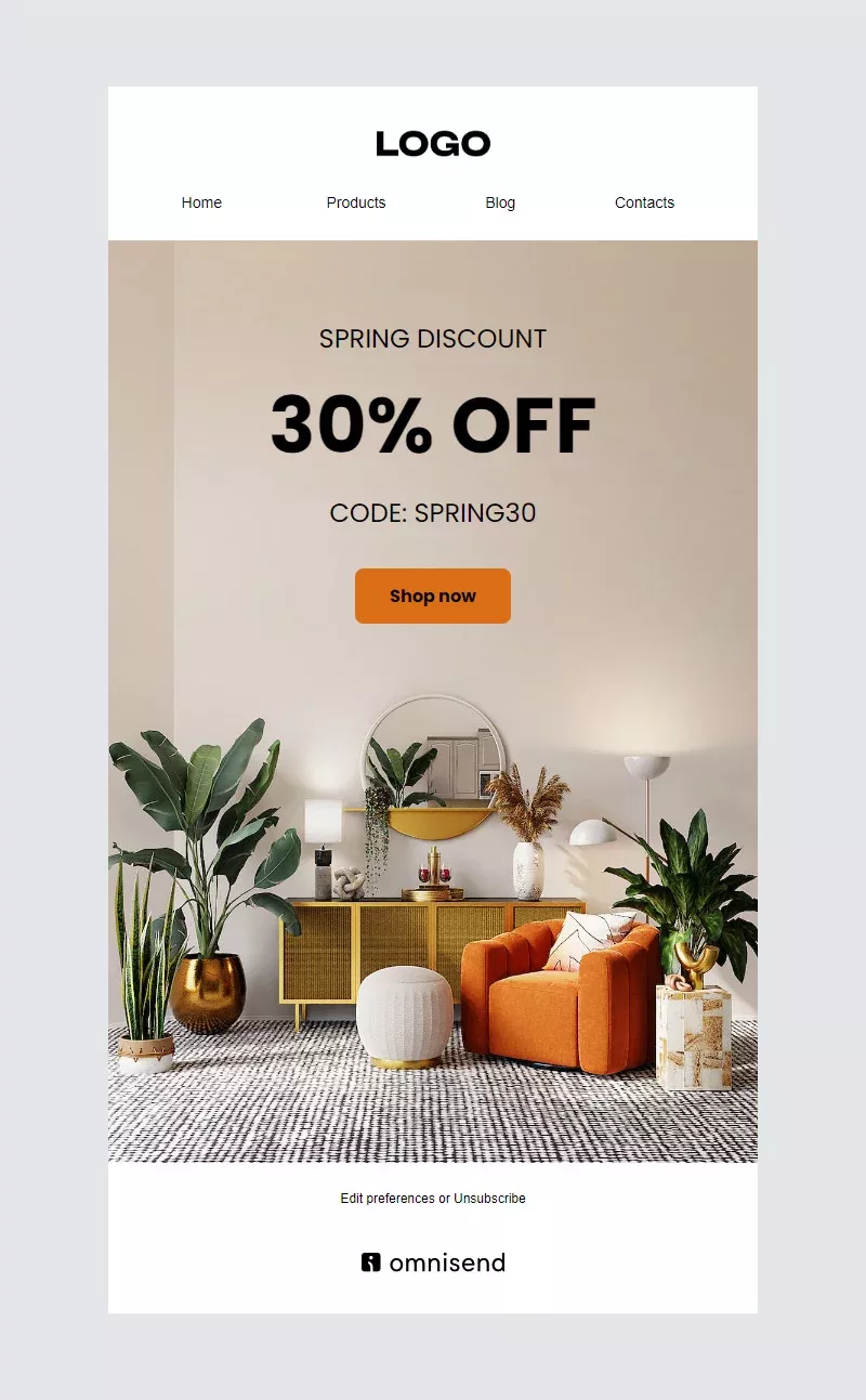 newsletter/website inspo green and orange