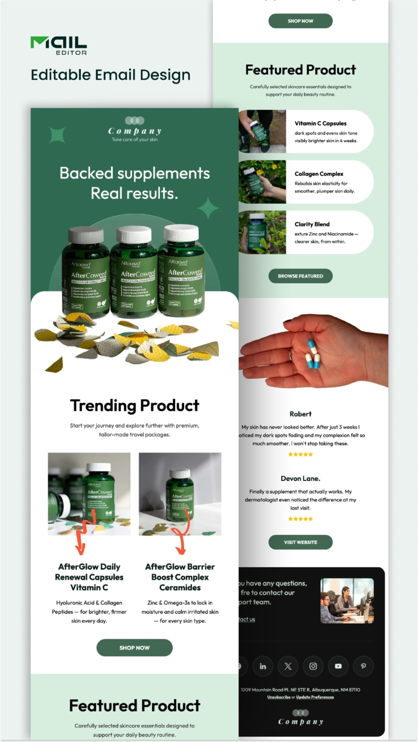 Sample email to promote business