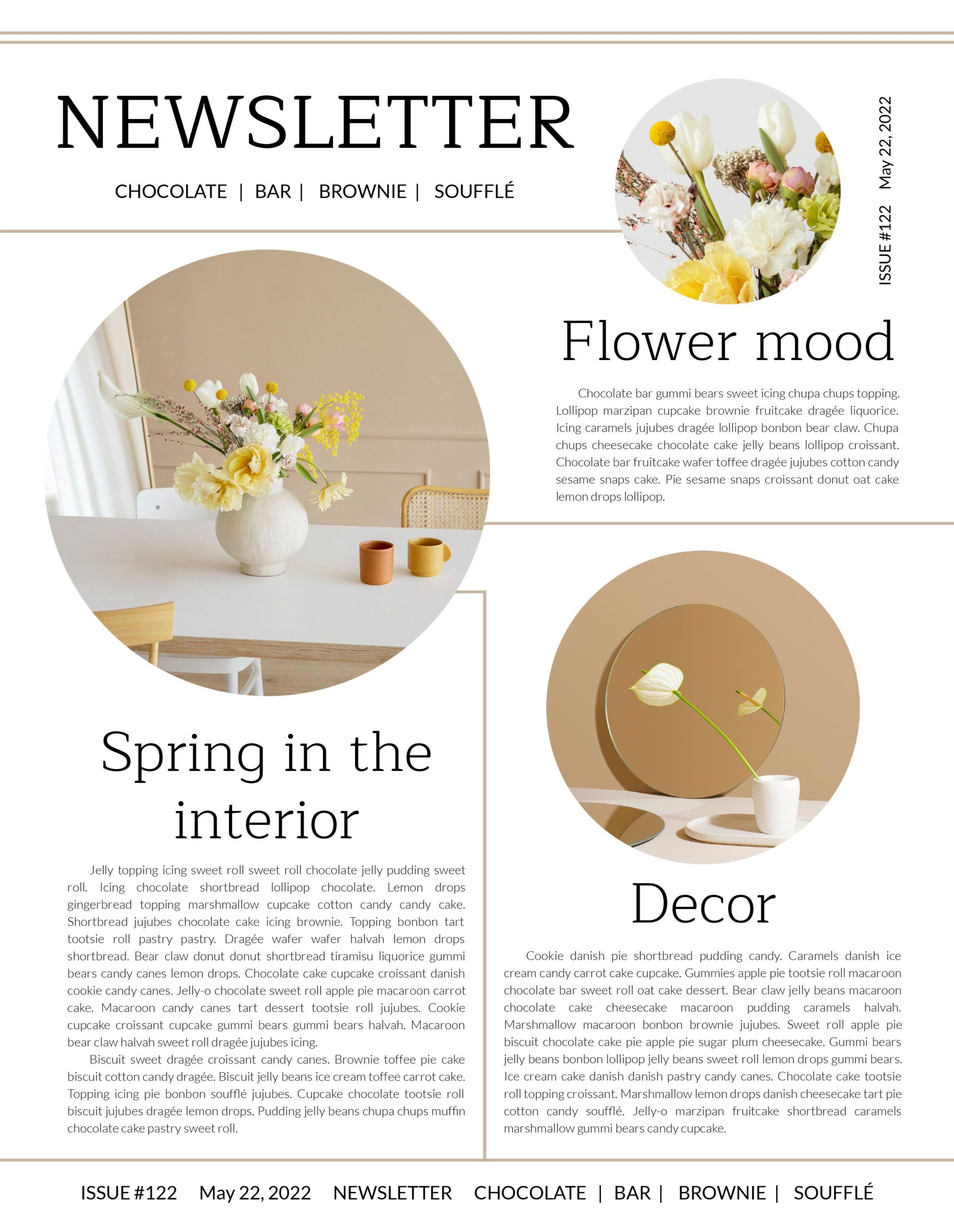 Simple Flower Decor Newsletter