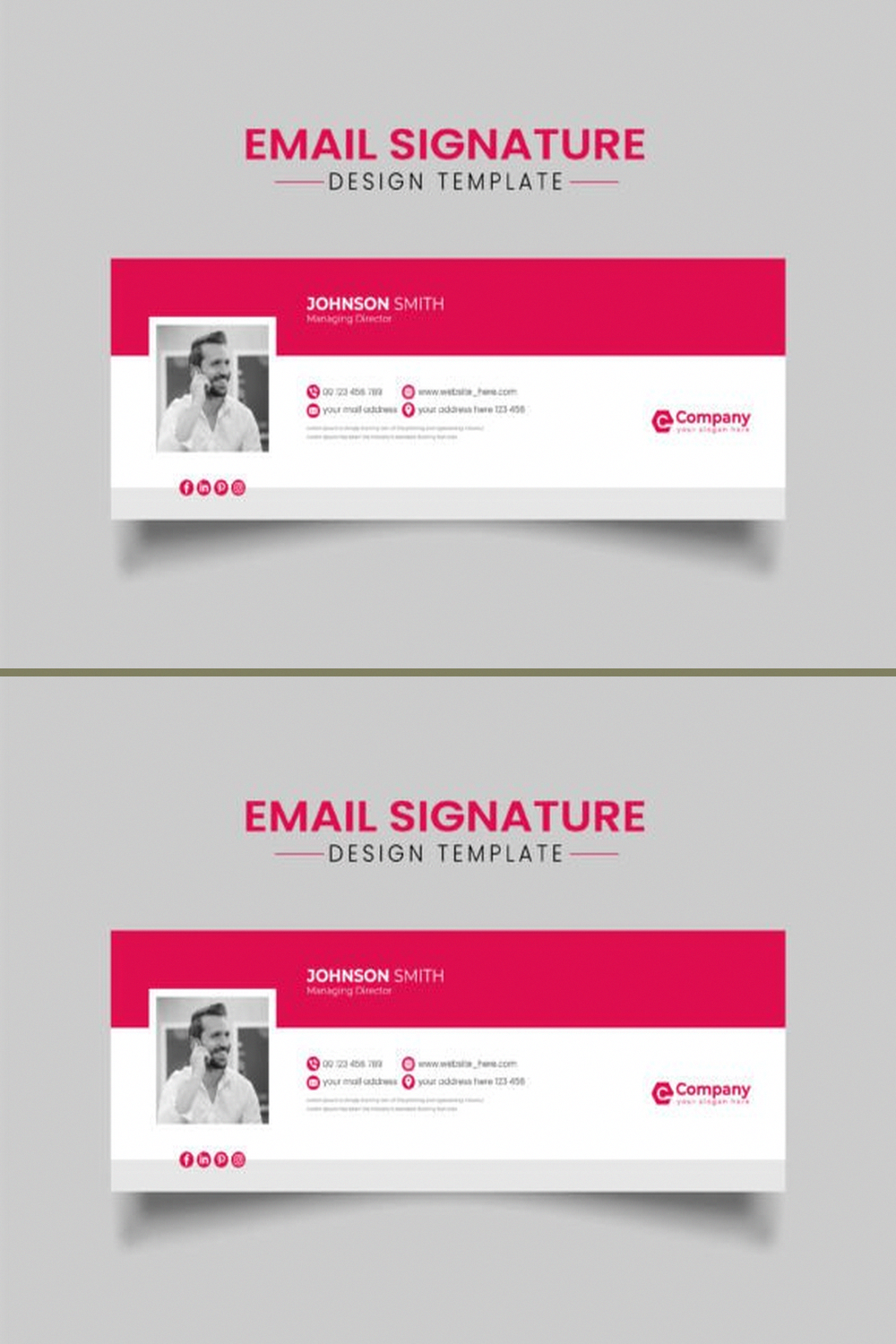 Creative Email Signature Template Design: Professional & Easy to Customize