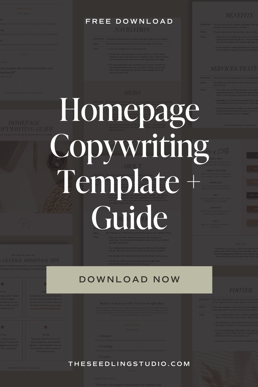 Perfect Your Homepage Copy with the FREE Homepage Template!