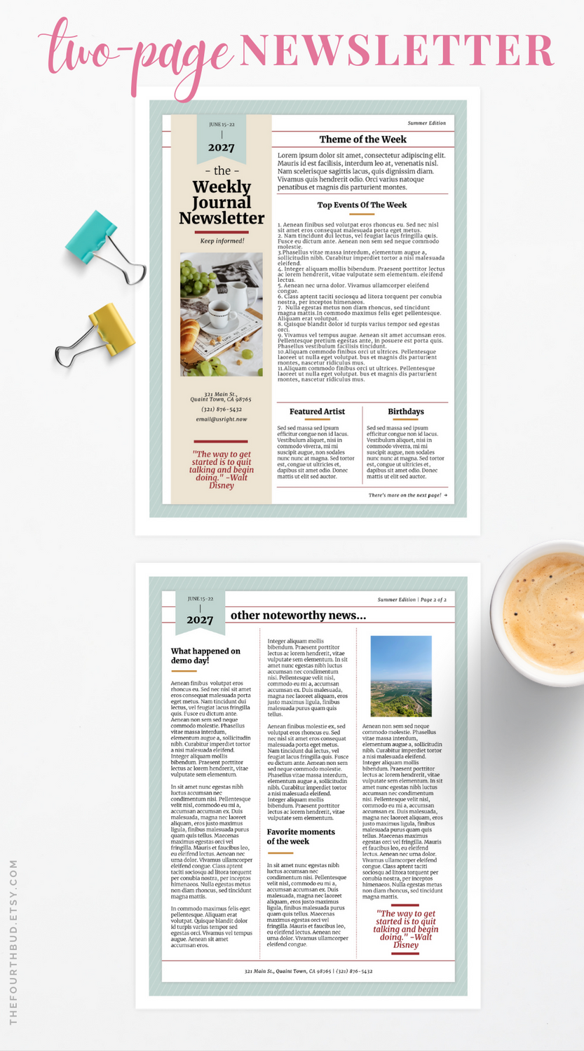Easily create a beautiful newsletter
