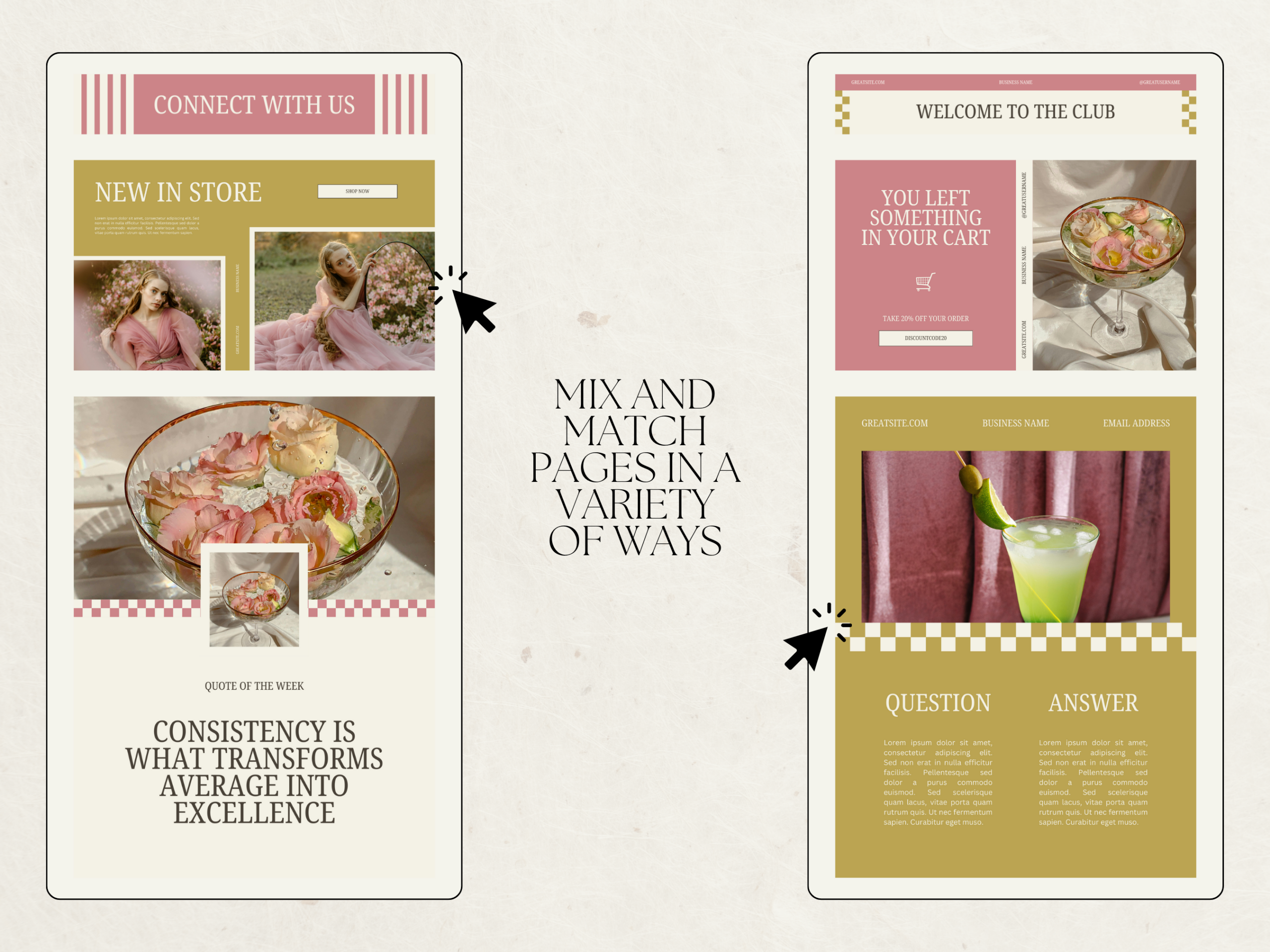 Email Marketing Newsletter Template by Branding Babe Co | Creative Market