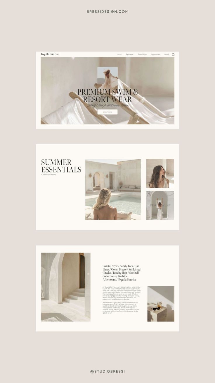 Modern Squarespace E-commerce website template