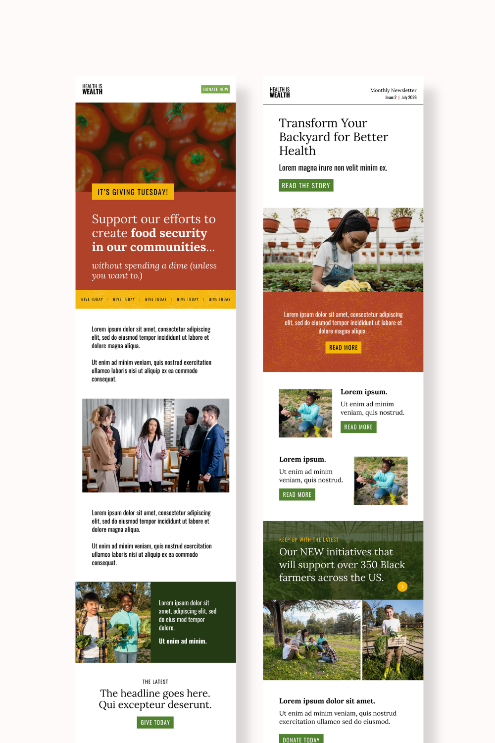 Canva Email Template Design for Health Nonprofits | Build Community Through Every Email You Send